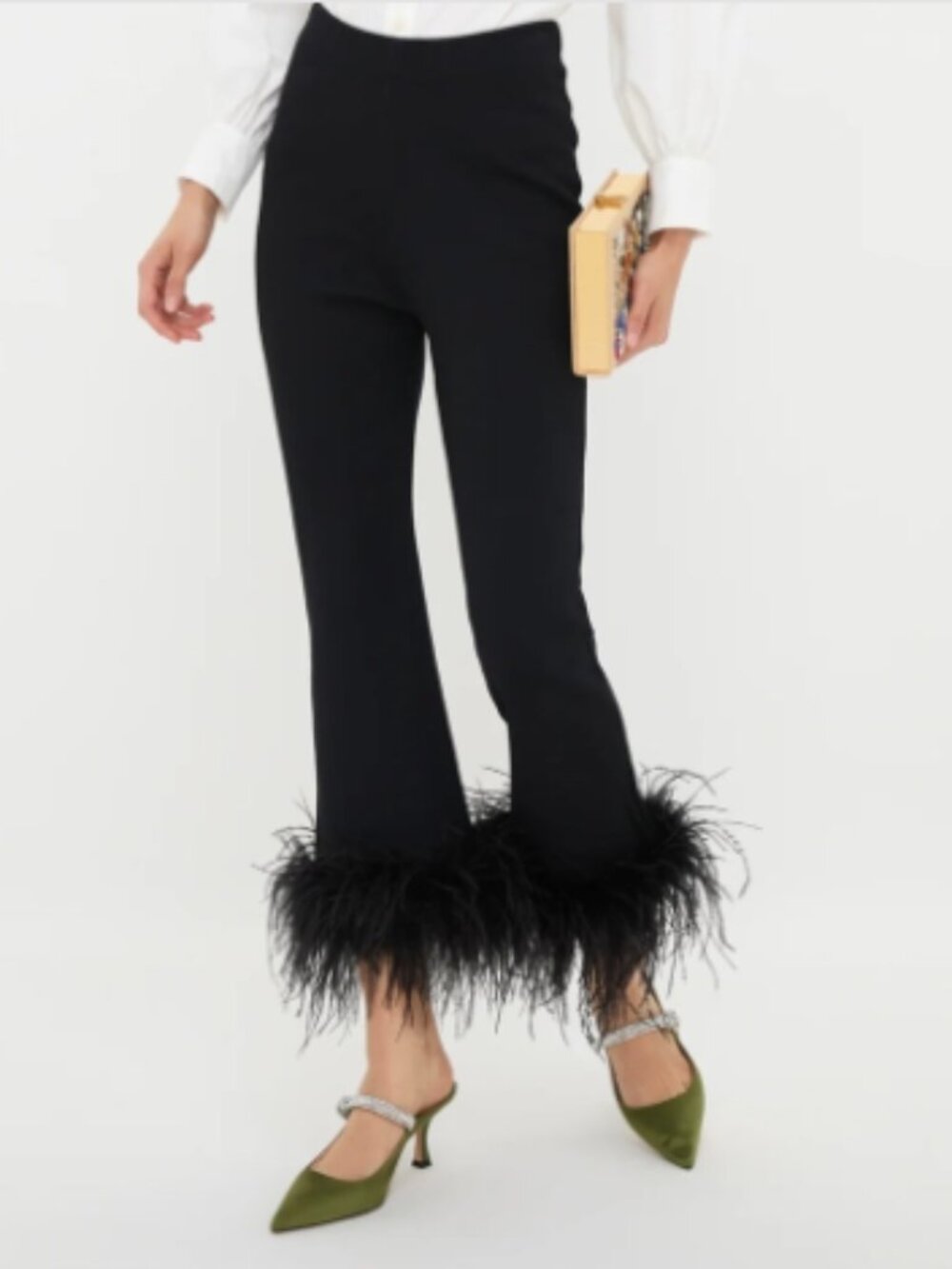 Tuckernuck Black Feather Hem Compression Knit Ashford Pants M